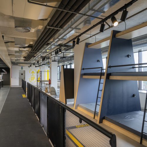 Interior of the campus of Urduliz